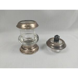 Vintage Frank M. Whiting Sterling Silver Hy Glo Lighter and Cigarette Holder